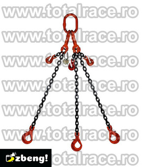 Sistem de ridicare din lanturi cu 3 brate cu carlige
