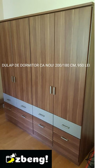 DULAP DE DORMITOR CA NOU! 200/180 CM!