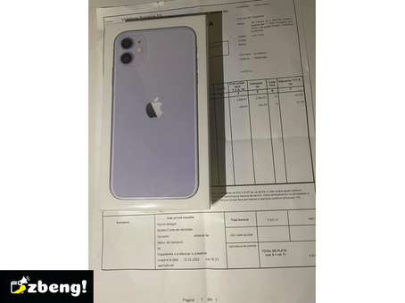phone 11 Mov,64 GB,Sigilat, factura + garanție