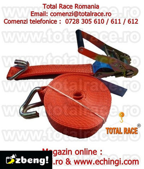 Chinga textila de ancorare cu clichet