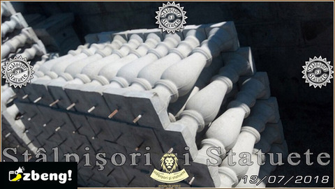 Stâlpișori, baluștri, popici, mosoare, din beton, model B1.